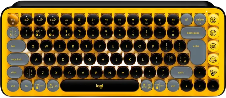 Quietforge Prism professional keyboard - Silent mechanical keyboard with ambient-adaptive backlighting and dual-device connectivity